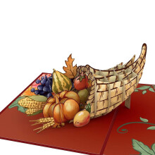 Felicitare Pop Up Cornucopia de Ziua Recuno?tin?ei Lovepop Felicitare 5x7-3D Felicitare de Ziua Recuno?tin?ei Felicitare Pop Up de Ziua Recuno?ti