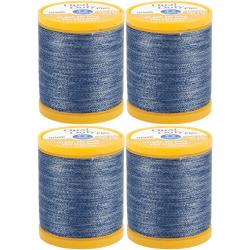 Coats & Clark S976-4665 Διπλή Υποχρέωση Συνθετικό Νήμα, 125-Yard, Μπλε Τζιν