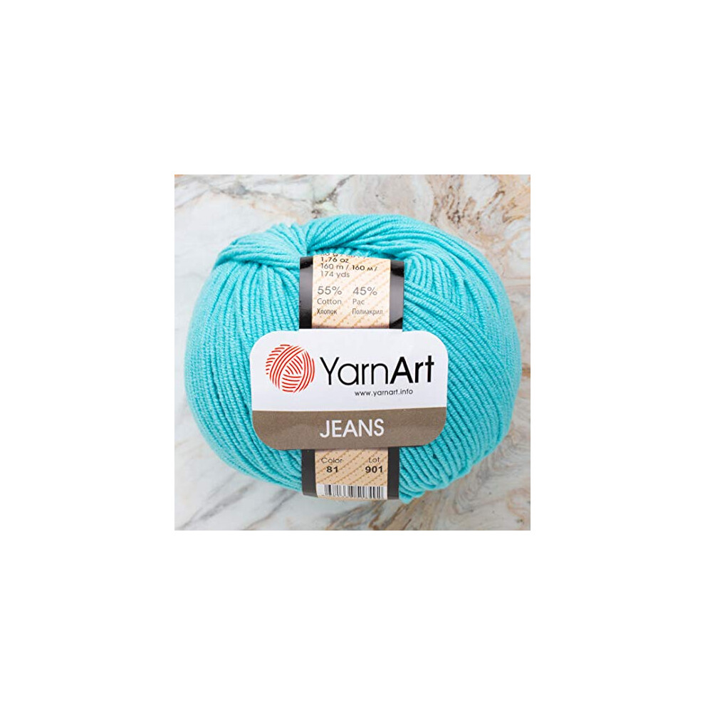 55% Cotone 45% Acrilico Filato Filato Jeans Sport Art 1 Gomitolo 50 Gr 174-image
