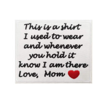 Cute-Patch muistityynyliina Tee tee itse Patch Tδmδ on paita, jota kδytin pukeutuneeni Iron on Memorial Patches (δiti)