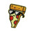Patch dragu? cu pizza amuzanta fier brodat pe patch 1