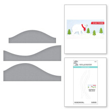 Spellbinders Colour Block Scenic Scape Tis The Season Collection Metallgetzte Stanzformen