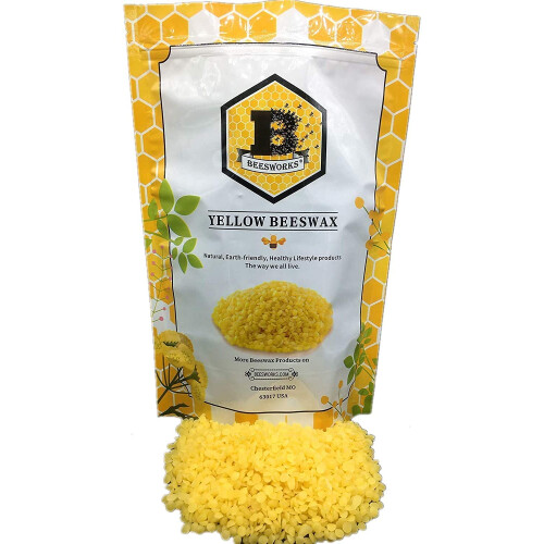 Beesworks Yellow Beeswax Pellets (5 Pound) 2