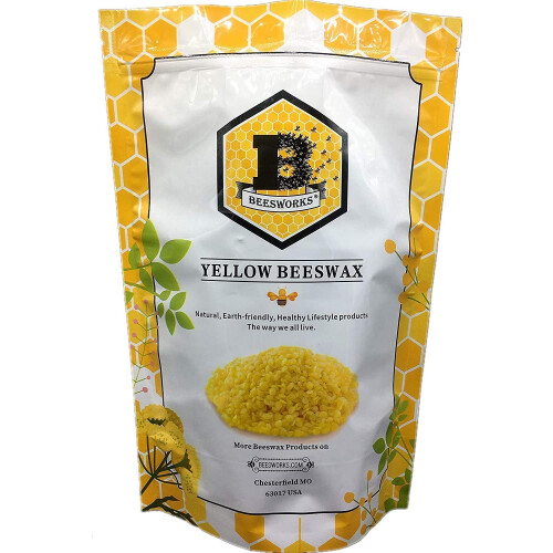 Beesworks Yellow Beeswax Pellets (5 Pound) 1
