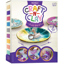 Dan&Darci Craft 'n Clay  Schmuckschalen-Herstellungsset fr Kinder im Alter von 8 bis 14 Jahren  Beste DIY-Kunst- und Bastelsets als Geschenke  Kr