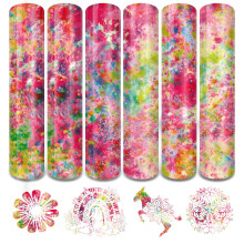 Tintnut Splash lmmnsiirtovinyyli - 6 arkkia 10x12 tuuman HTV muste akvarelli silitys vinyyli T-paidat Hatut vaatteet Cricut & Silhouette Cameo