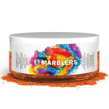 MARBLERS Orange Mica Powder Colorant [Such pomeranc] 1oz (28g) | Kosmetick | Epoxidov pryskyricov pigment | Barvivo | Netoxick Vegan Cruelty-Fre
