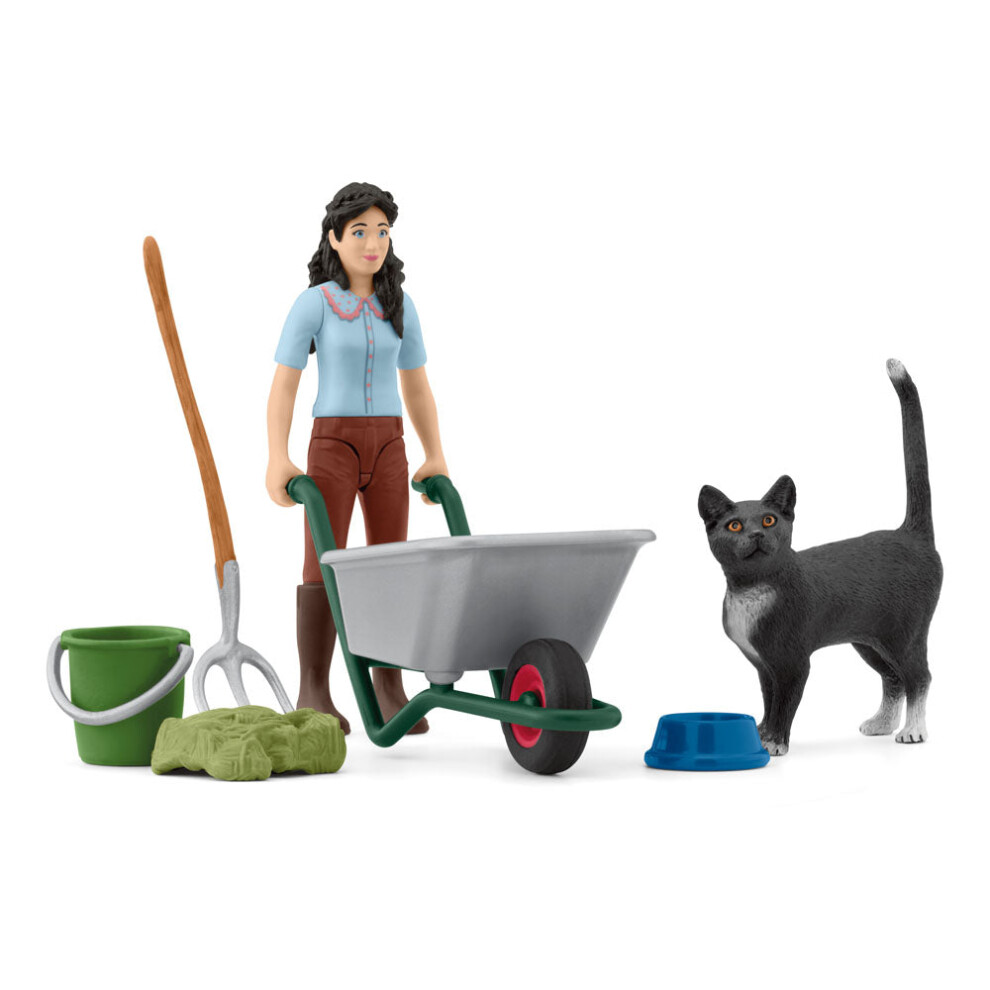 Schleich Horse Club Mucking & Grooming Toy Playset - 42747