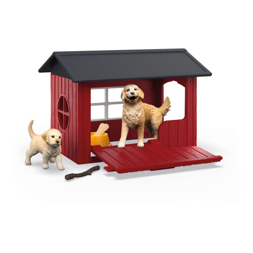 Schleich Hundhus med en golden retriever 2