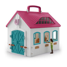 SCHLEICH Horse Club Open Stable Little Horseshoe Toy Playset - 42703