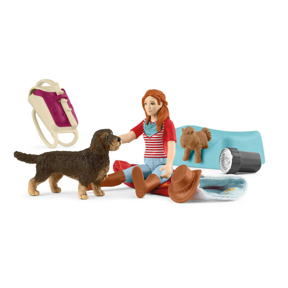 Schleich Horse Club Sleepover With Hannah Toy Playset - 42748