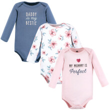 Hudson baby unisex baby bomuld langærmet bodysuits perfekte mor 9-12 måneder