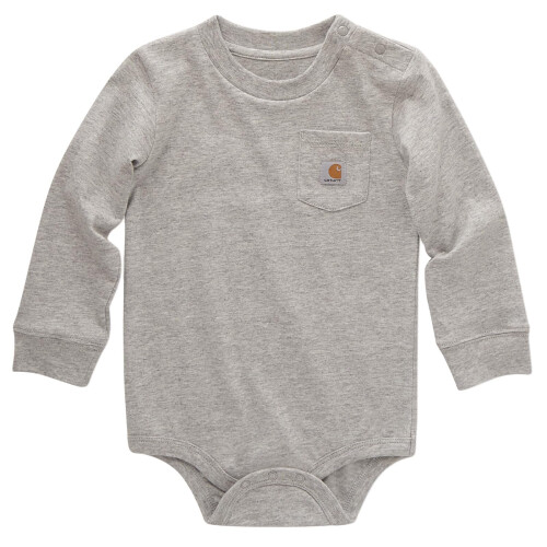 Carhartt Carhartt Μακρυμάνικο Κορμάκι με Τσέπη, Γκρι Χάμερ, 12 Μηνών