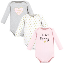 Body dziecięce Hudson Baby unisex, bawełniane, z długim rękawem, dziewczynka, mama, 18-24 miesiące