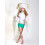 Capa de baño infantil - Bella - Conejo - 130x55 cm - Blanco - Algodón 4