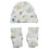 bambini Set berretto e scarpine neonato bianco 1