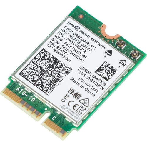 Intel Netwerkadapter - Intel - Wi-Fi 6E AX211 - M.2 2230 - Bluetooth 5.2 - 802.11ac/ax