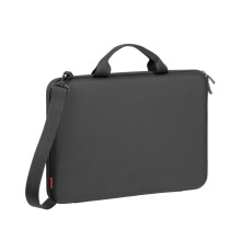 Rivacase Schwarze Hydrofuge Hülle für PC 14'' / MacBook Air 15'' mit Schultergurt