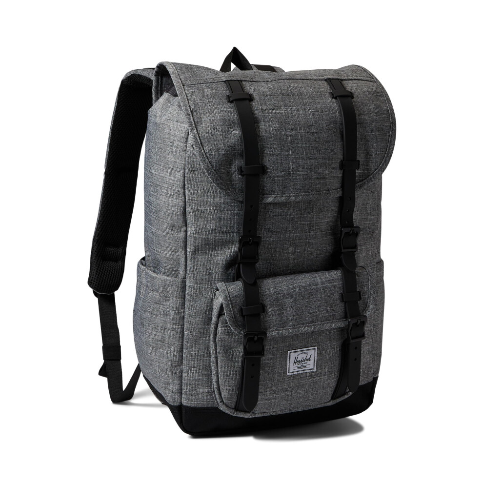 Herschel Supply Co. Little America Mid, Raven Crosshatch, One Size