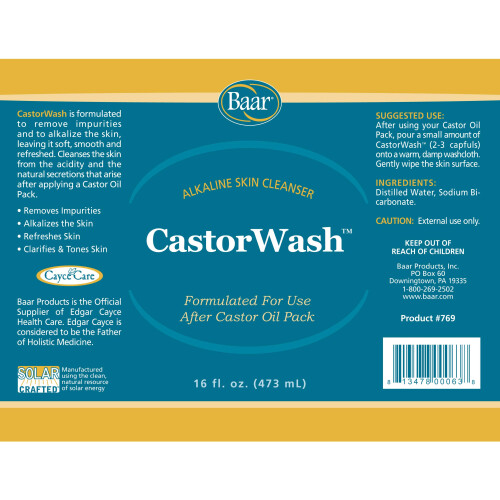 Baar Castor Wash, 16 oz. 2