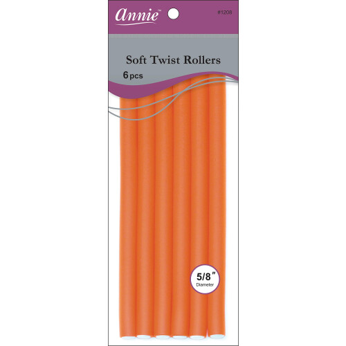 Annie 01208 Rollers moale Rollers Orange 6 Count