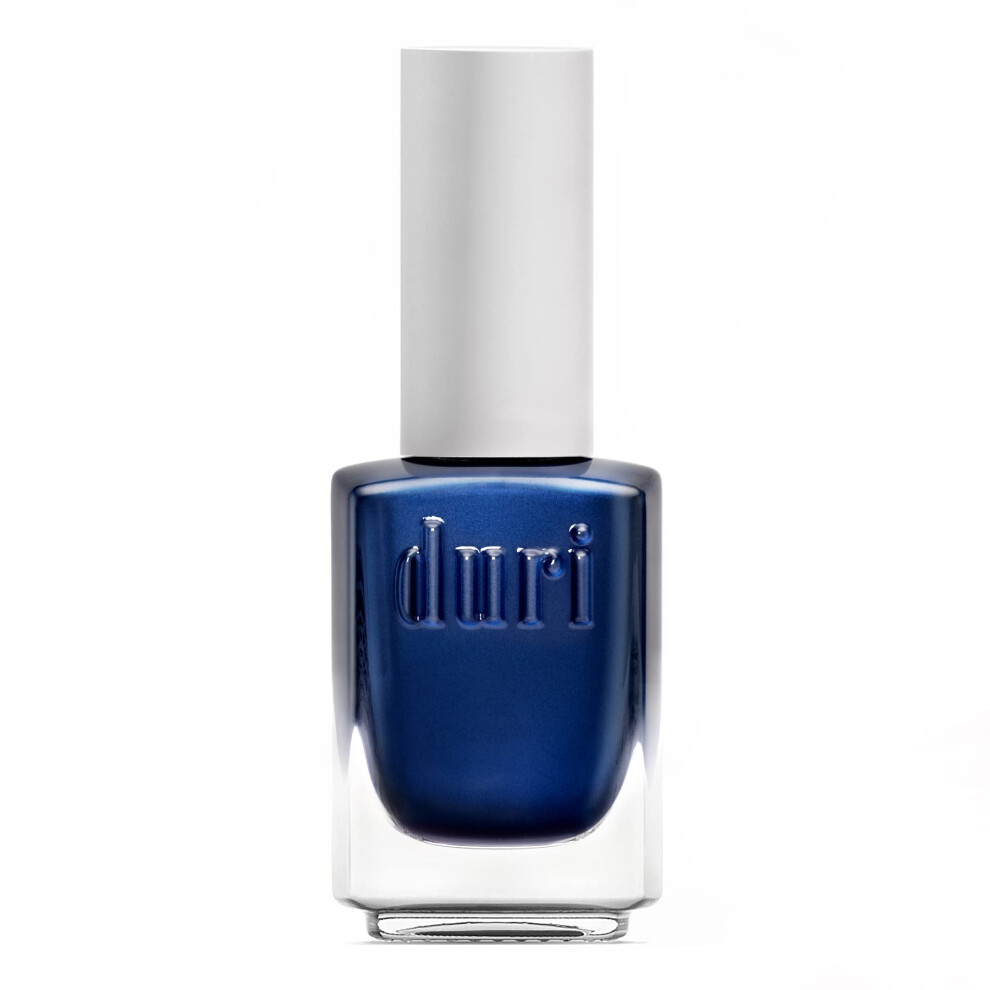 Duri Nail Polish 474 Encore Shimmer Midnight Blue Lacquer Opaque Coverage 05 Floz