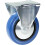 125mm Bockrolle mit blauem Elastikgummi auf Nylon-Mittelrad 1