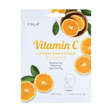 Cala Vitamin-C-Essenz-Gesichtsmaskenbltter 5 Stck 5 Stck