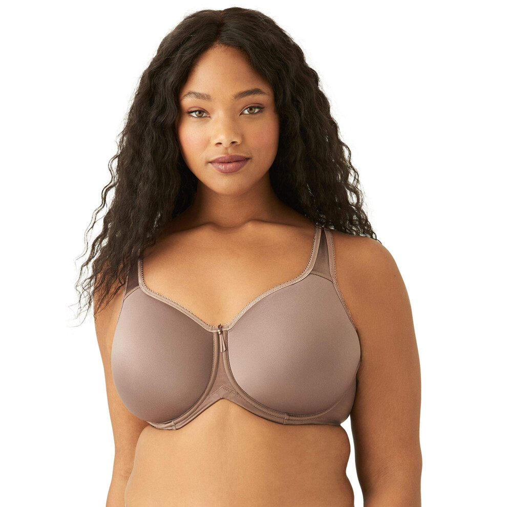 Soutien-gorge contour Basic Beauty de grande taille Wacoal pour femmes, couleur taupe foncé