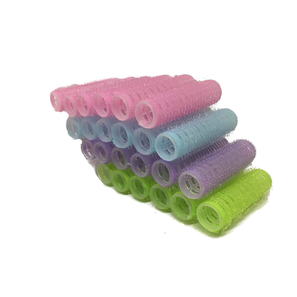 The Um24 Pack Of 24 Self Grip Mini Small Hair Curlers Vented Rollers Pro Salon Hairdressing