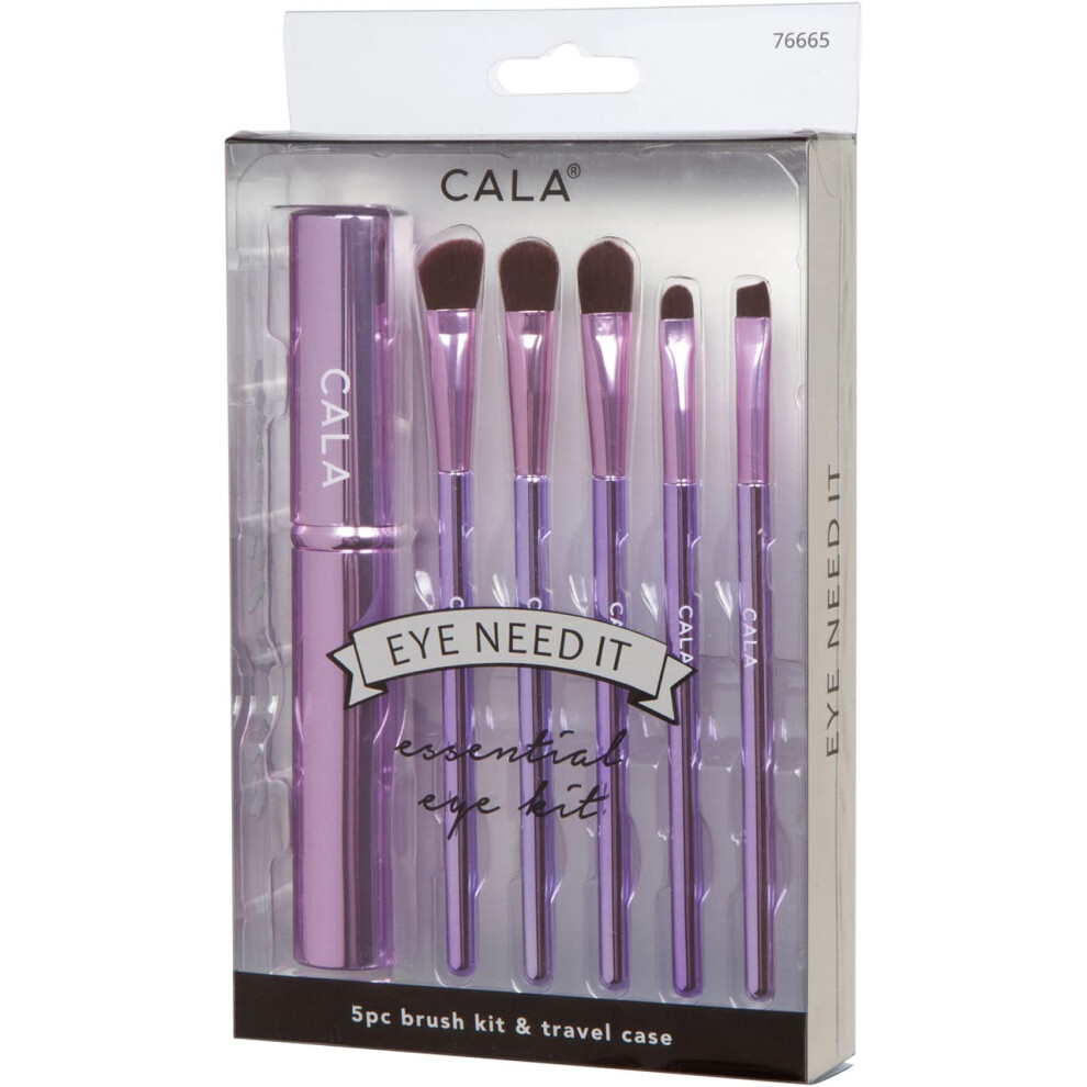 Cala Gunmetal Essential Eye Brush Set 5 Count 5 Count