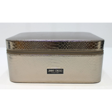 Jimmy Choo Bronze Snakeskin Cosmetic/ Case/ Vanity Bag