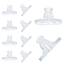 Spate pentru cercei de ambreiaj Bullet cu tampon 150 buc. Spate pentru cercei din cauciuc transparent Spate pentru cercei din silicon cu tampon