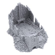 Ruined Barlyway Cottage af Printable Scenery 3D Printed Tabletop RPG Scenery and Wargame Terrain 28mm Miniatures