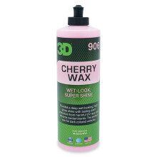 3D Cherry Wax Cera per auto Carnauba effetto bagnato lucido profondo Protezione UV per colori di vernice scuri 16oz