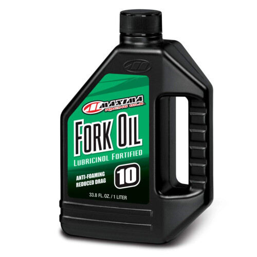 Maxima 55901 10WT Standard Hydraulic Fork Oil - 1 litran pullo, MUSTA