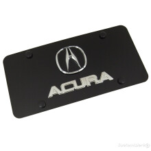 Acura Chrome Logo Navn på sort nummerplade