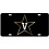 Craftique Vanderbilt Commodores Black Laser Cut nummerplade - Star Logo 1