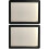 Black Visor Vanity Mirror Pack 2 db 1