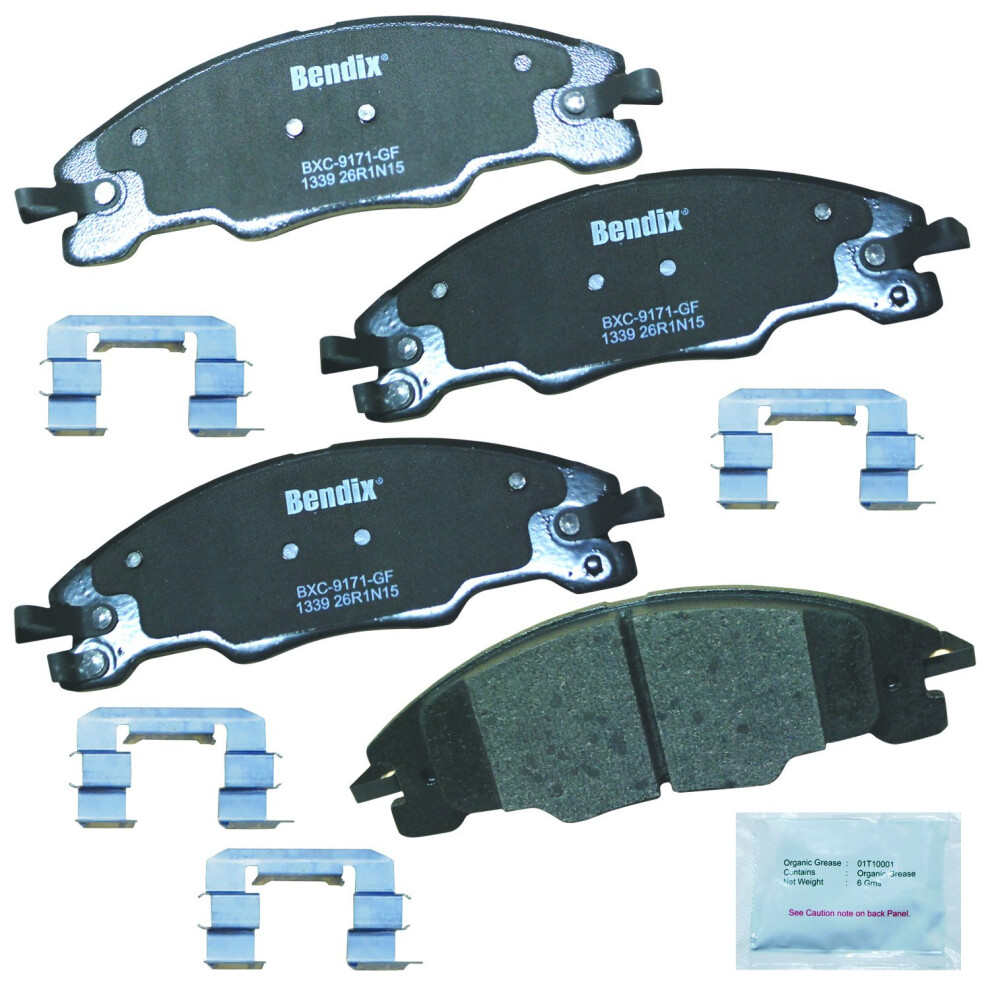 Bendix Priority1 Cfc1339 Ceramic Front Brake Pads For Ford Focus 2011-2008 887243214674