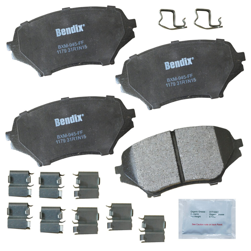 Bendix Priority1 Cfm1179 Semi-Metallic Front Brake Pads For Mazda Mx-5 2014-2006 Mx-5 Miata 2015-2006 887243214087