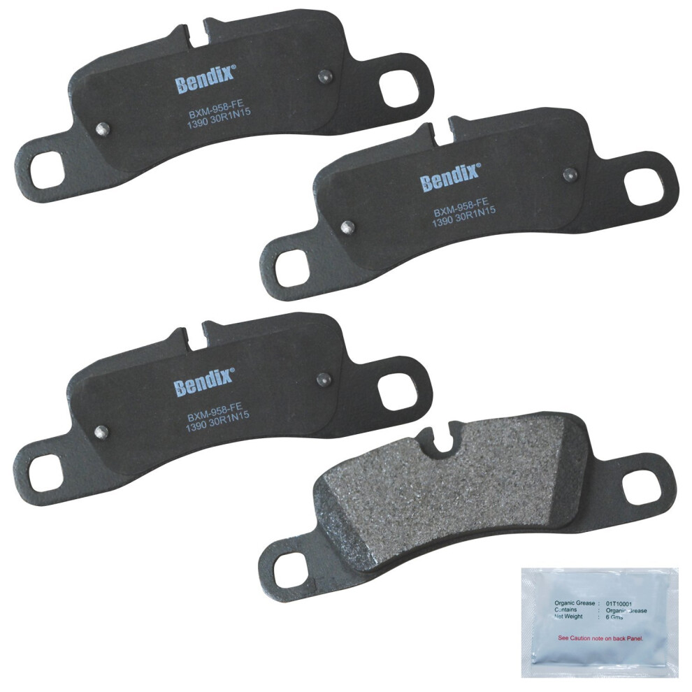 Bendix Priority1 Cfm1390 Semi-Metallic Rear Brake Pads For Porsche Cayenne 2011-2009 Cayenne 2015 887243214889