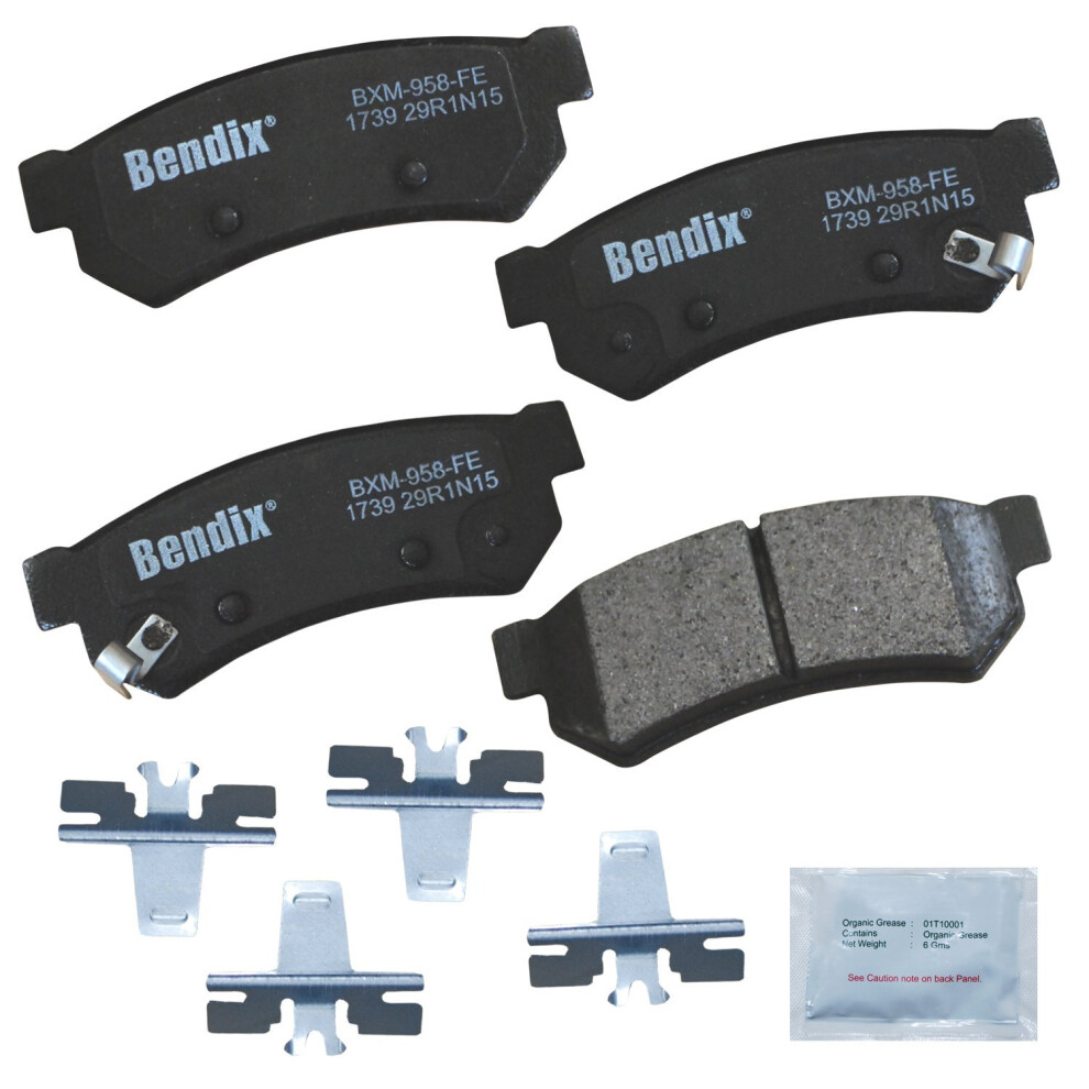 Bendix Priority1 Cfm1739 Semi-Metallic Rear Brake Pads For Chevrolet Spark Ev 2016-2014 887243216432