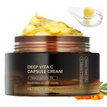 Idratante per il viso a base di capsule d'oro di vitamina C, protezione antiossidante, trattamento leggero per la pelle quotidiana