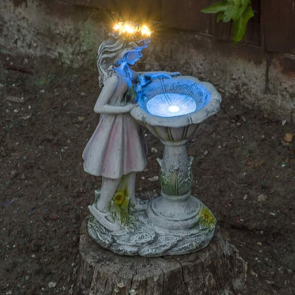 Garden Ornament Solar Powered Garden Angel Fairy Statue home Decor