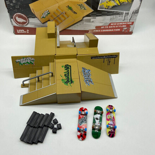 Εξαρτήματα ράμπας πάρκου skate για Tech Deck Mini Fingerboard Finger Board Ultimate Parks