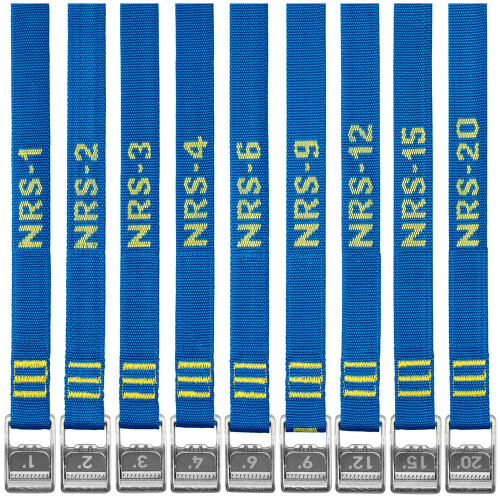 NRS 2,5 cm robuster Spanngurt, 4 Stck, IconicBlue, 3,6 m