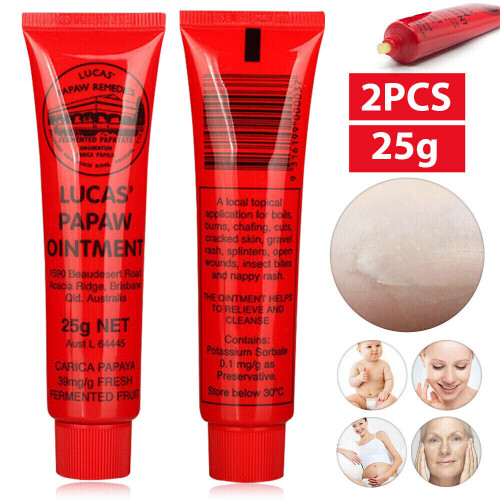 SRJ STAR Lucas Papaw Ointment 25g x 2 (διπλή συσκευασία) - Κρέμα για τα πόδια των παπουτσιών