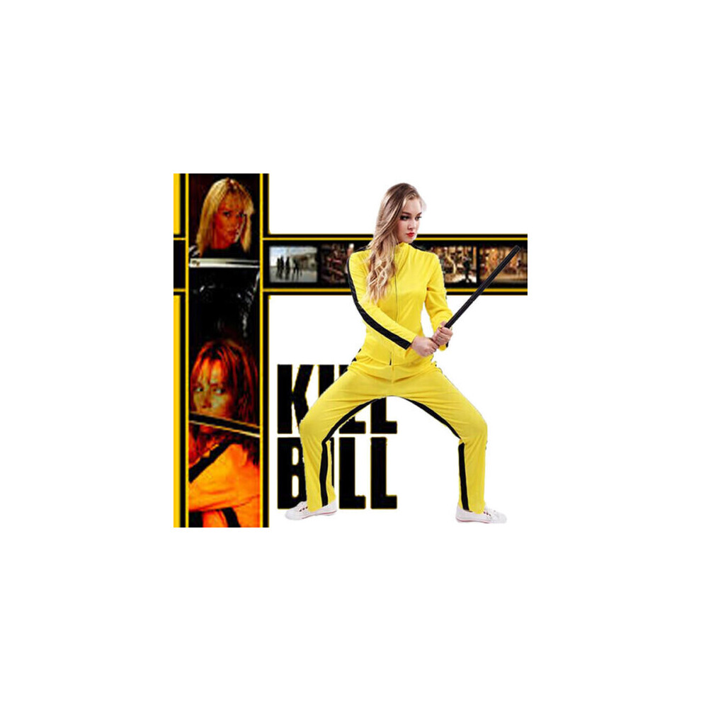 Kill Bill Costume Adulto Uma Thurman Fancy Dress Ladies Womens Halloween Cosplay-image