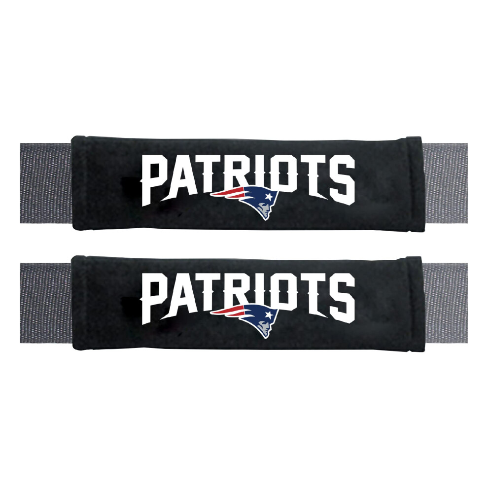 Fanmats 32054 New England Patriots Embroidered Seatbelt Pad - 2 Pieces 681620022858